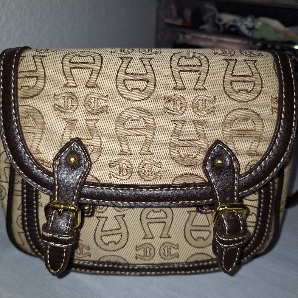 Aigner Brown Patterned Women's Bag - Picture 16 of 17